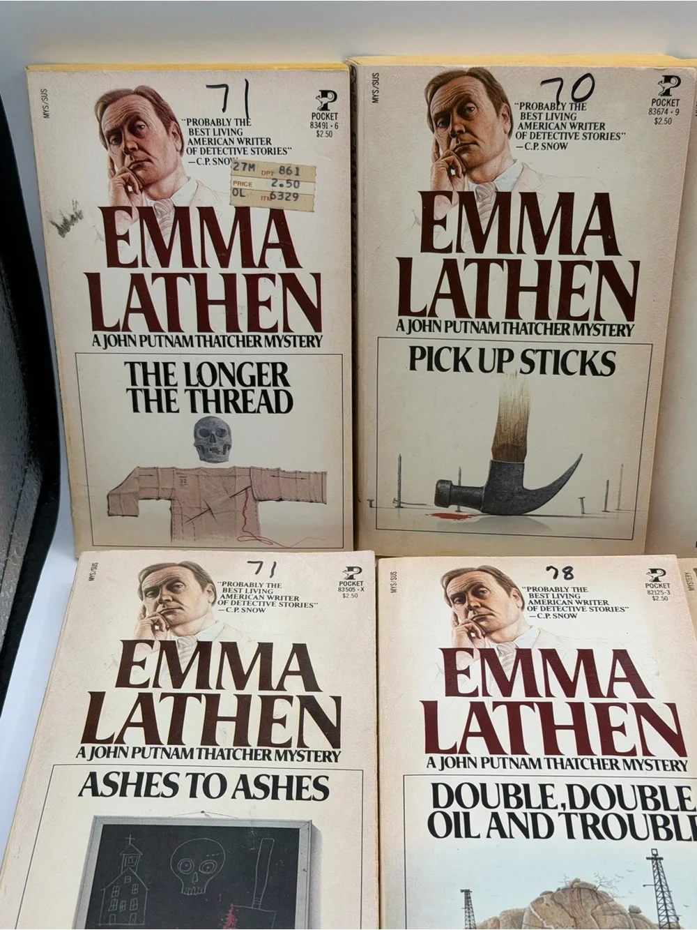 Lot of 15 Emma Lathen John Putnam Thatcher & Mixed Mystery Novels Paperback Book